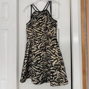 Design Lab Lord & Taylor Black and Gold Dress